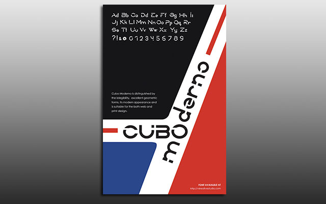 Cubo Moderno Typographical Poster