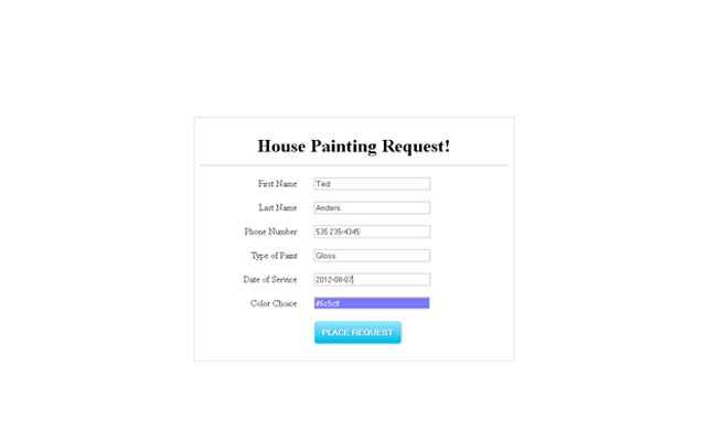 Painting form with CSS3 advantages